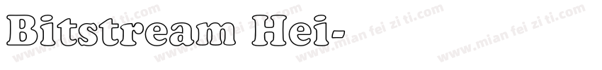 Bitstream Hei字体转换